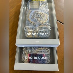 NWT Heyday Blue and Gold Floral iPhone Case